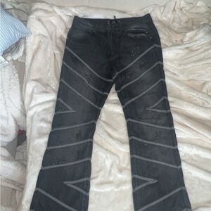 Rebels Charcoal Denim with Silver Details